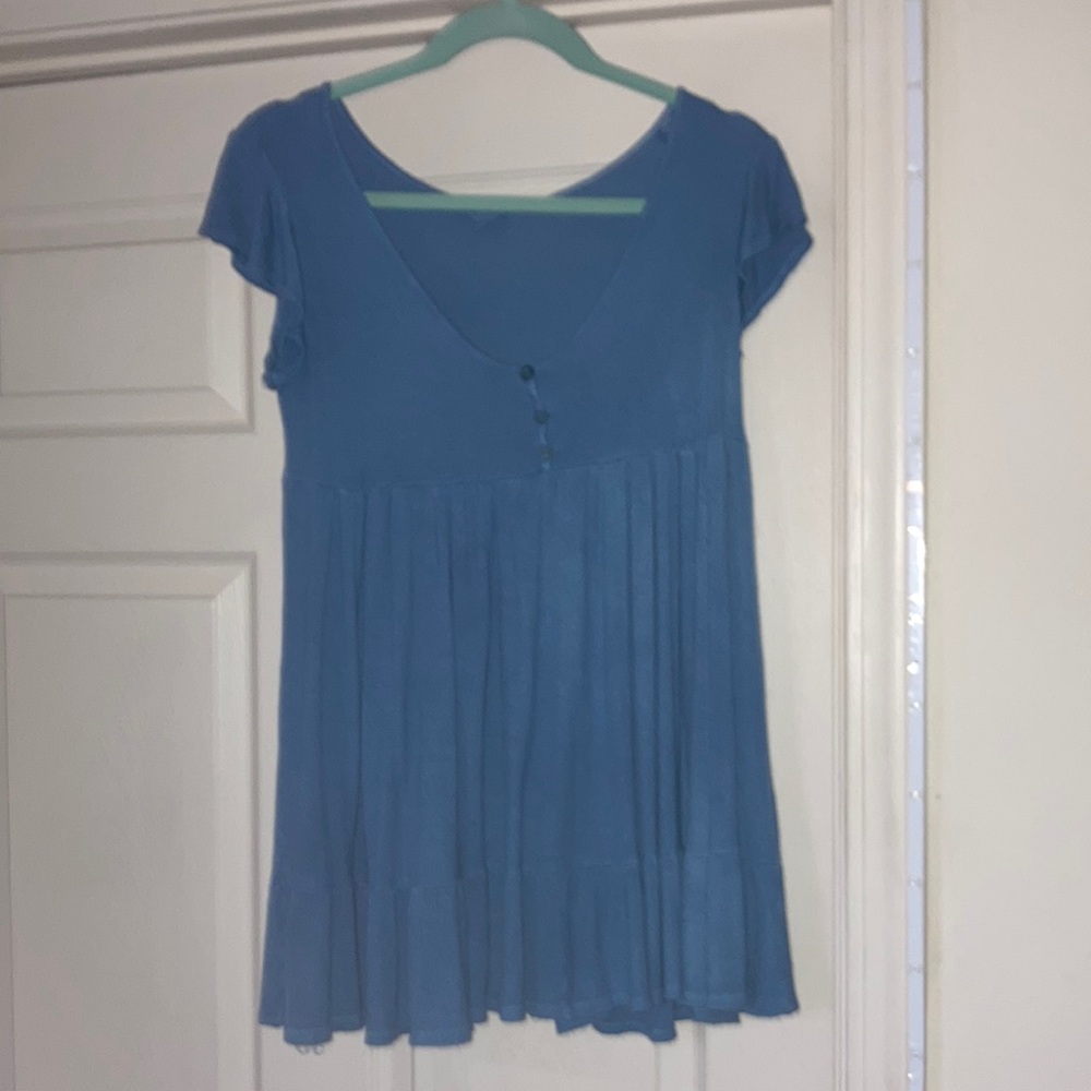 Blue tee shirt dress